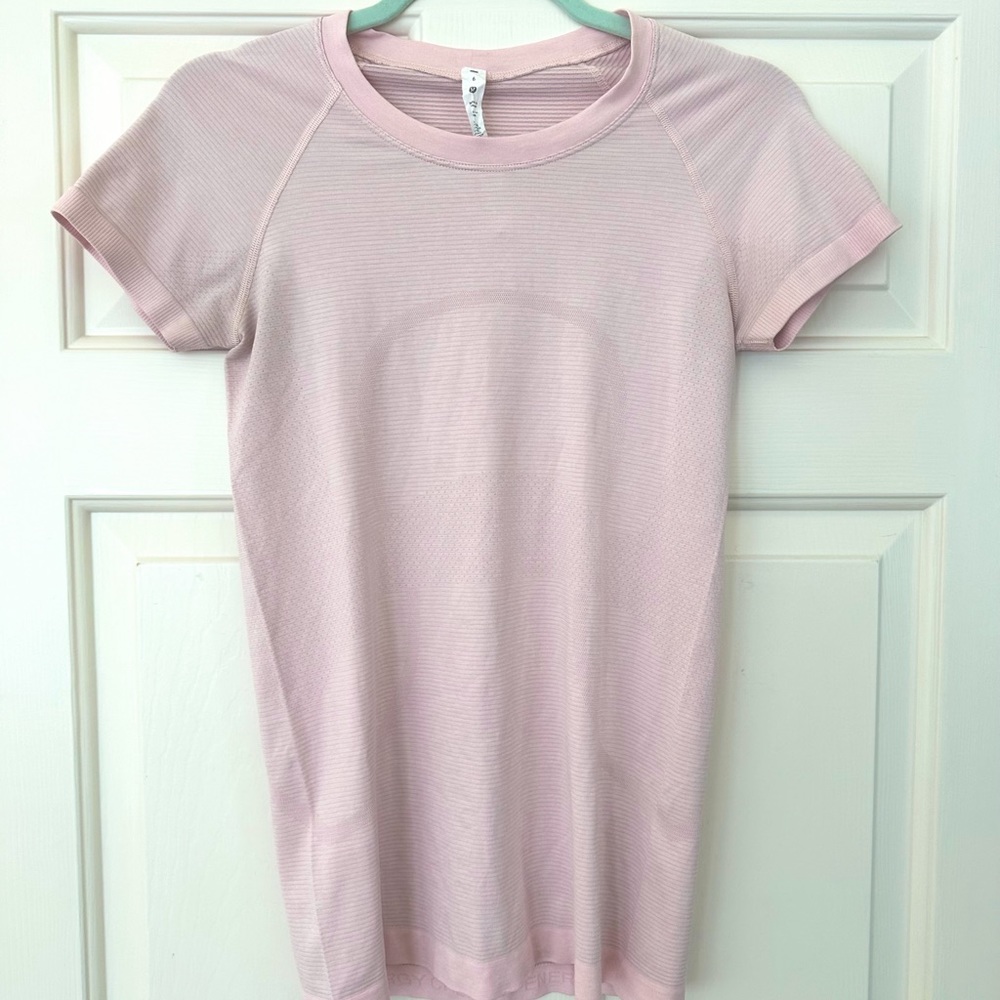 Lululemon Swiftly Tech Short Sleeve 2.0 in Strawberry Milkshake